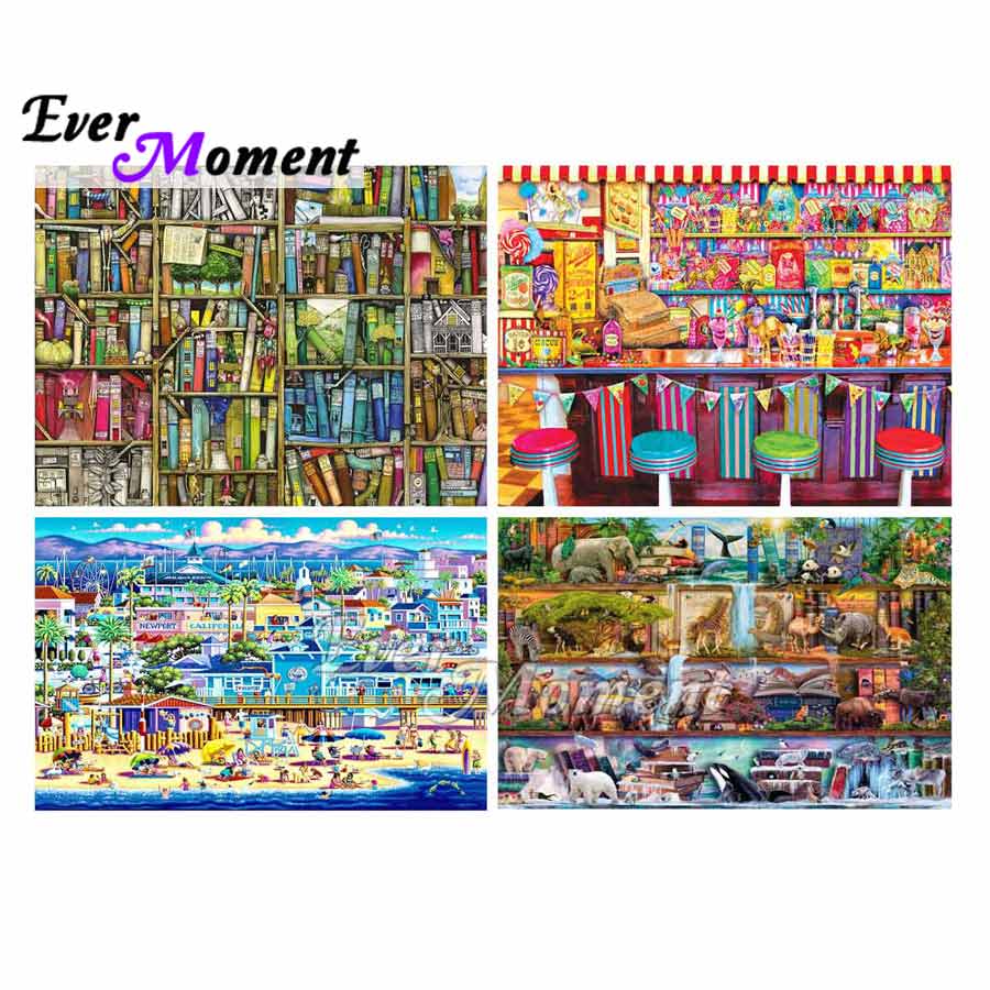 Resin Art Beach - Hiç Moment Elmas Boyama Kiti Tam