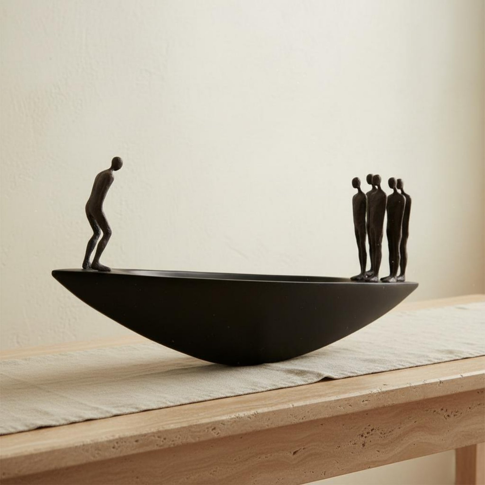 Resin Art Furniture - Modern Reçine Yelkenli Tekne Heykeli Sanatsal
