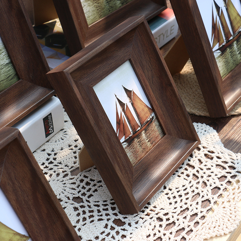 Resin Art Table Top - Vintage Reçine Fotoğraf Çerçevesi Klasik Duvar