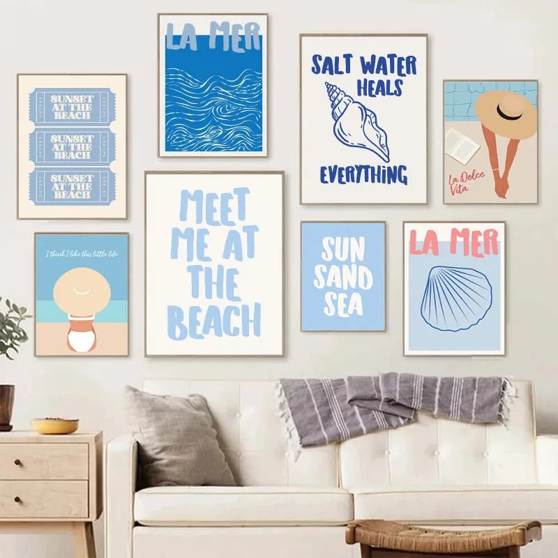 Resin Art Quotes - Deniz Kabukları Beni Sahilde Karşılar Posterleri