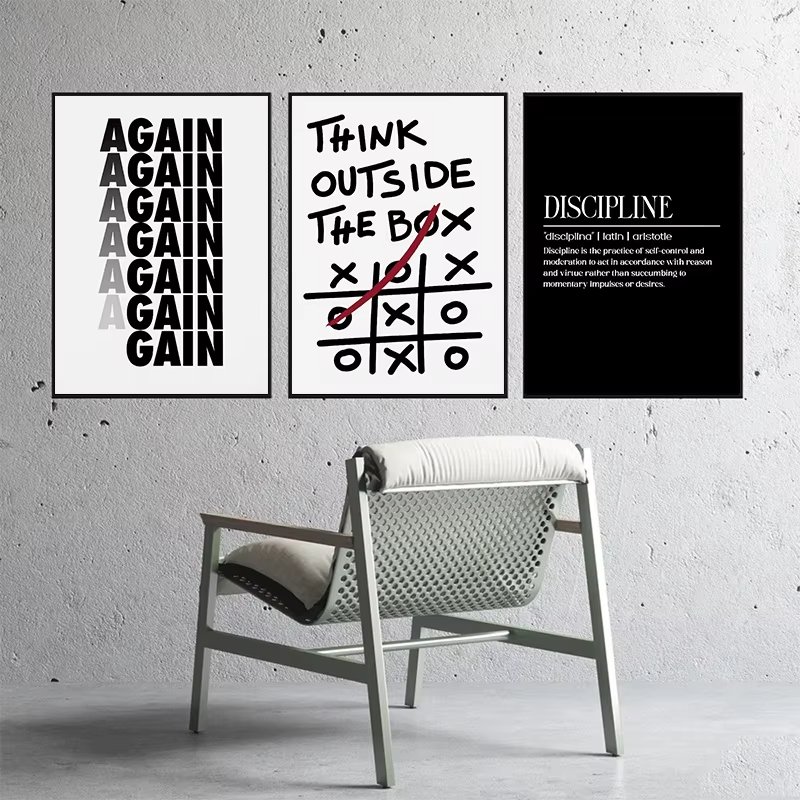 Resin Art Quotes - Modern Motivasyonel Sözler İlham Verici Disiplin