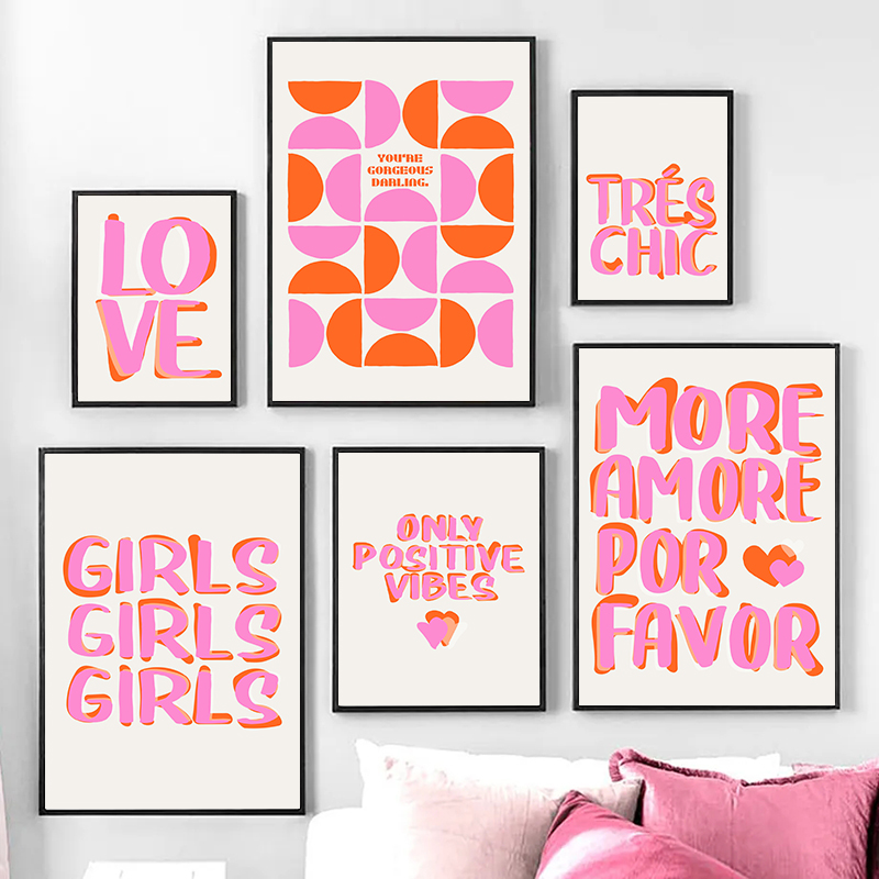 Resin Art Quotes - İskandinav Tarzı Sadece Pozitif Enerji Kızlar