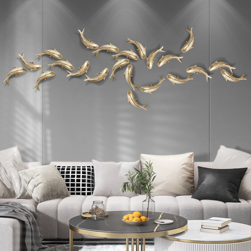 Resin Art Design - Çin Feng Shui JinLi Altın Koi