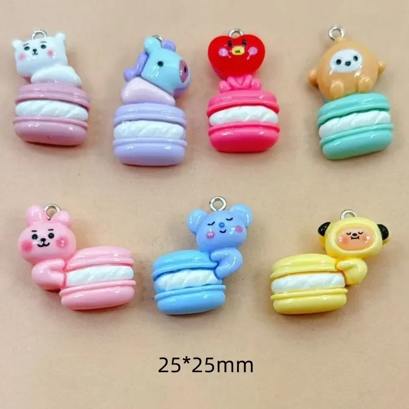 Resin Art Things - 10 adet Karışık Karikatür Reçine Takılar