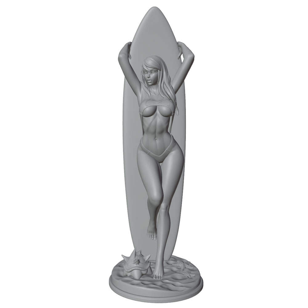 Resin Art Beach - 1/24/6 Plaj Kızı Reçine Model Seti,