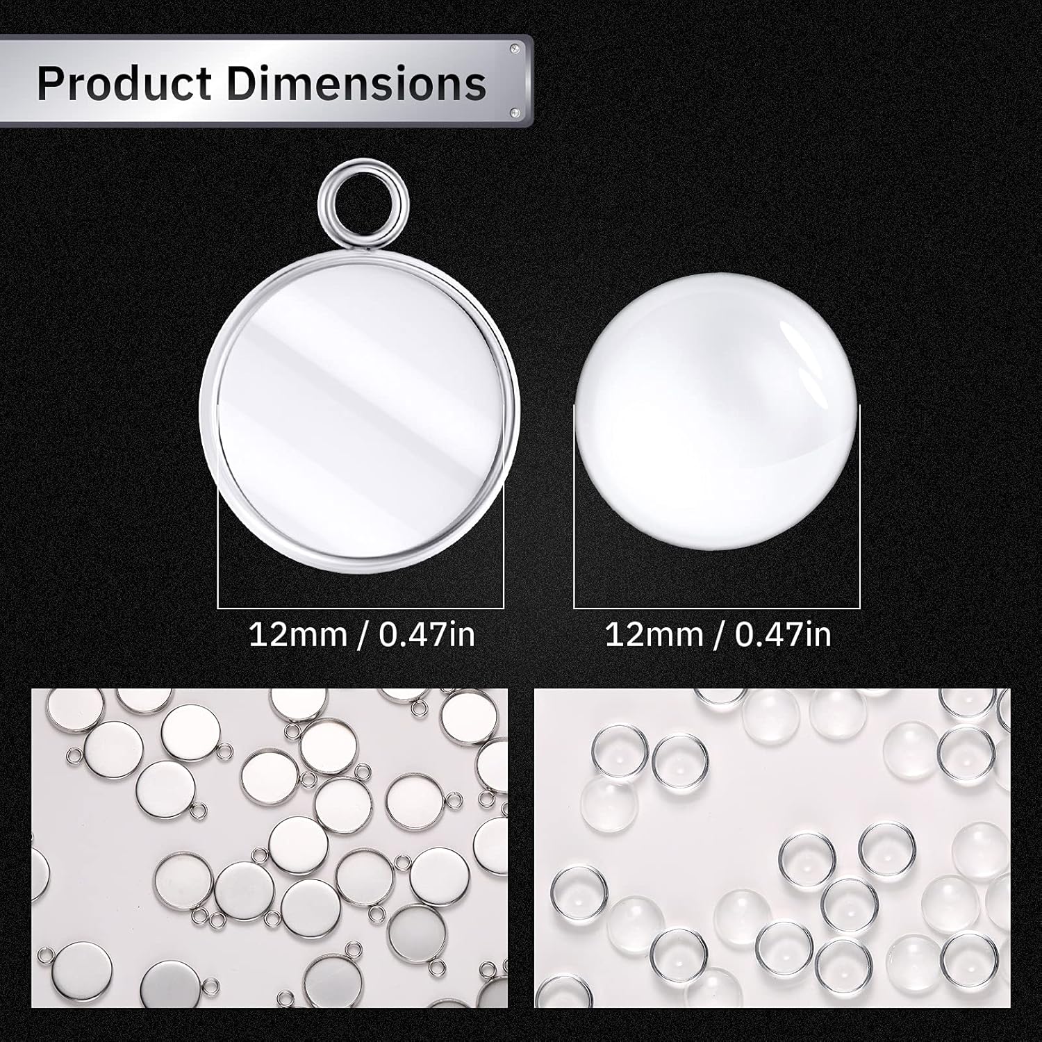 20 adet paslanmaz çelik yuvarl - Resin Art Earrings incelemesi ve fiyatı
