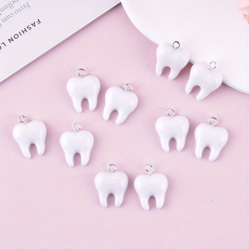 10 adet eğlenceli diş reçine t - Resin Art Earrings incelemesi ve fiyatı