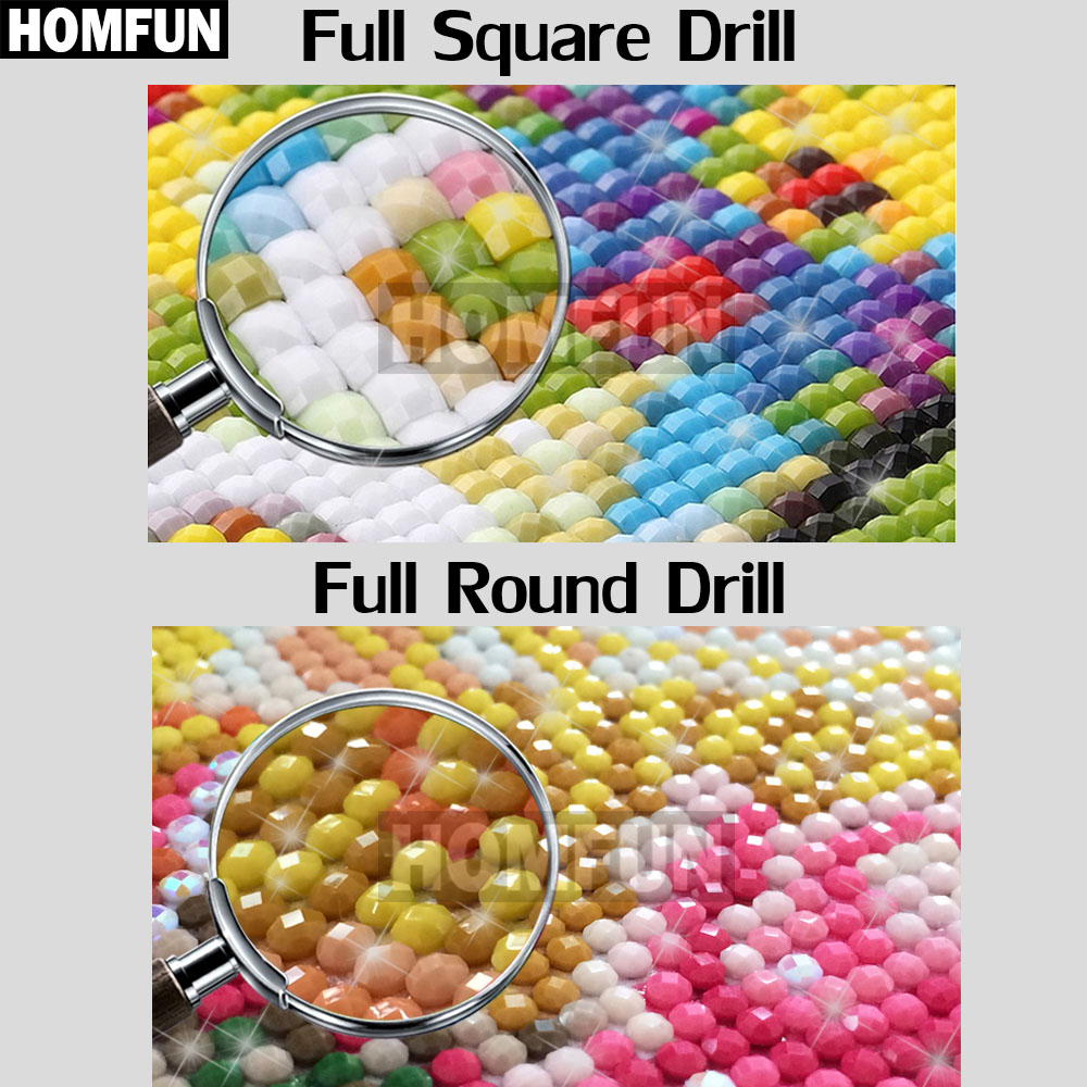 HOMFUN Diy 5d Elmas Boyama 