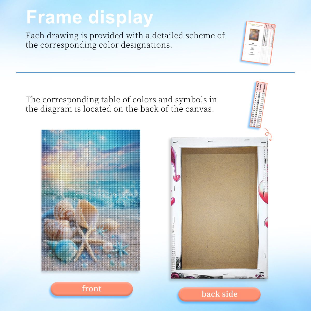 Çerçevesiz, Plaj Kabuğu Elmas  - Resin Art Beach incelemesi ve fiyatı