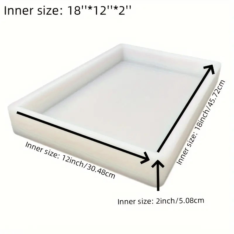 18*12*2 inç Büyük Silikon Kalı - Resin Art Things incelemesi ve fiyatı