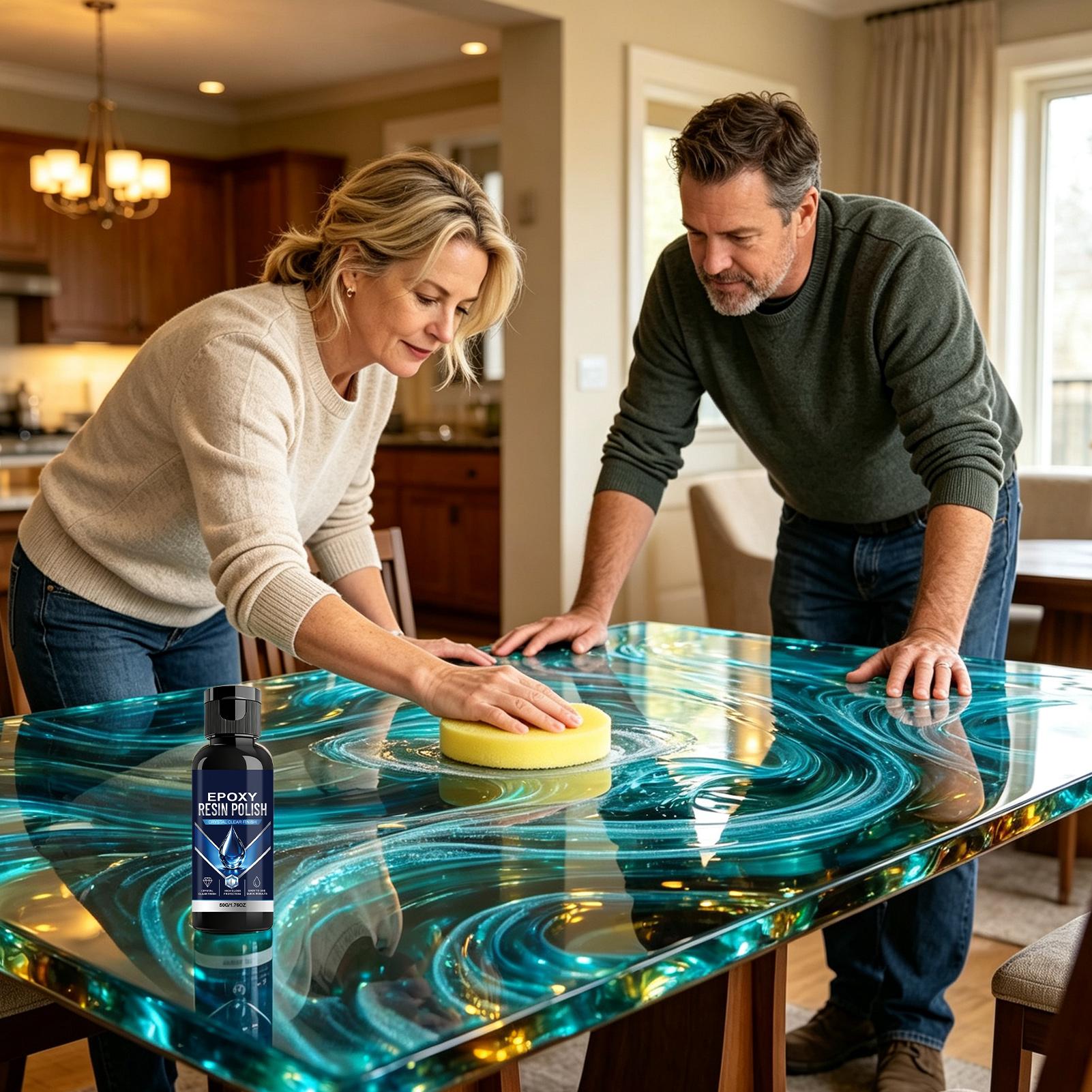 Epoksi Reçine Onarıcı Sıvı Mas - Resin Art Table Top incelemesi ve fiyatı