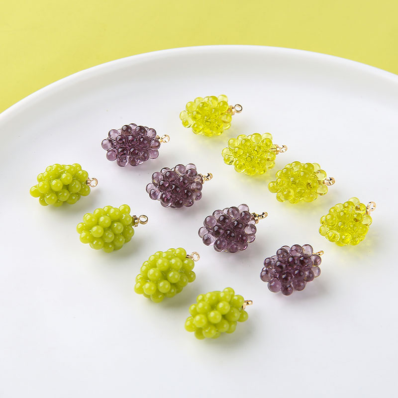 6 adet Sevimli Küçük Üzüm Reçi - Resin Art Earrings incelemesi ve fiyatı