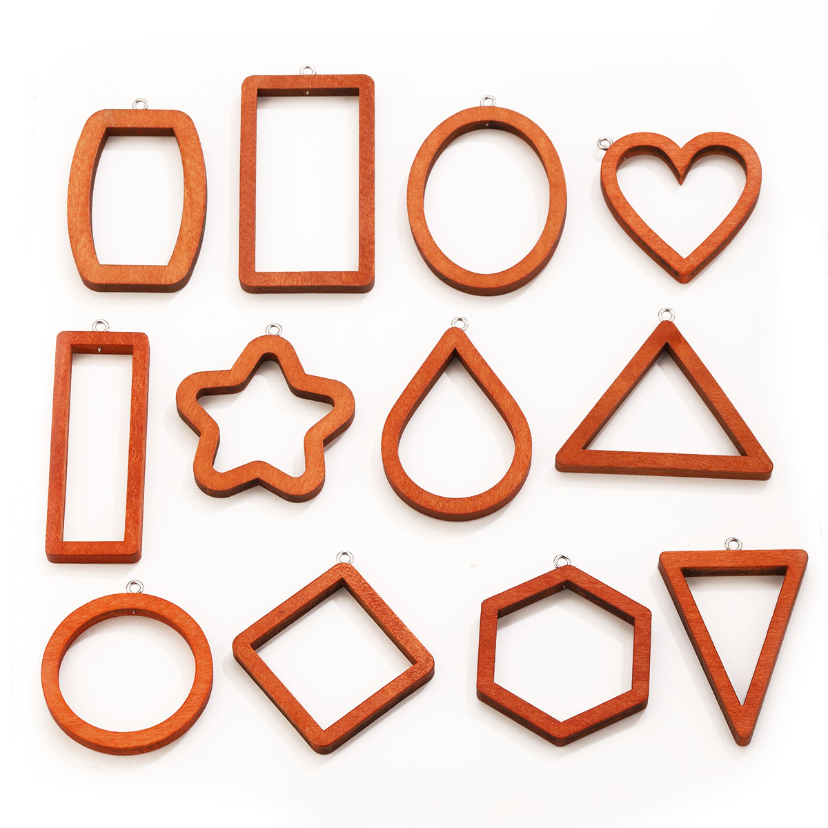 10 adet üçgen dikdörtgen ahşap - Resin Art Earrings incelemesi ve fiyatı